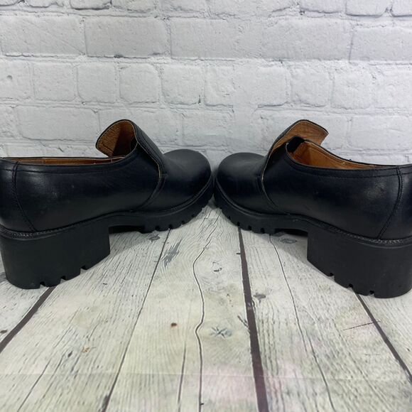 Double H Boots Women Size 10 Leather Chunky Slip ON Oil Resistant Round Toe Y2K - Picture 5 of 16